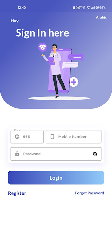 Android application Healthe screenshort