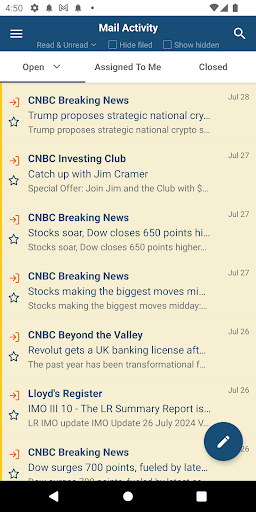 MT Inbox Screen 2