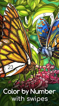 Game screenshot Color Swipe Coloring Book game mod apk