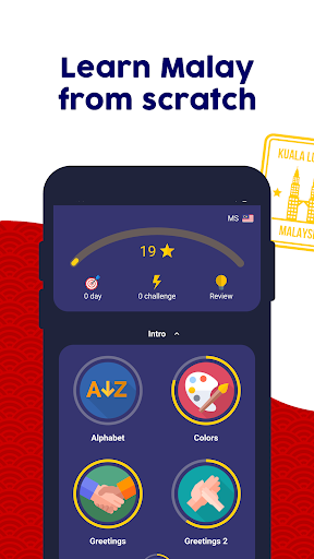 Android application Learn Malay - Beginners screenshort