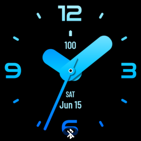 Huge Ocean Blue Watch Face screenshot 3
