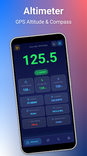Altimetre - GPS ve Barometre ekran görüntüsü