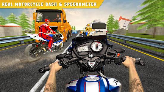 Extreme Highway Traffic Bike Race : Moto Racing screenshots apk mod 2