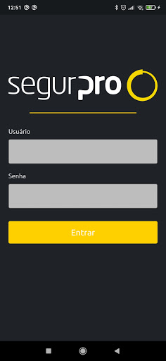 Android application Segurpro Access screenshort
