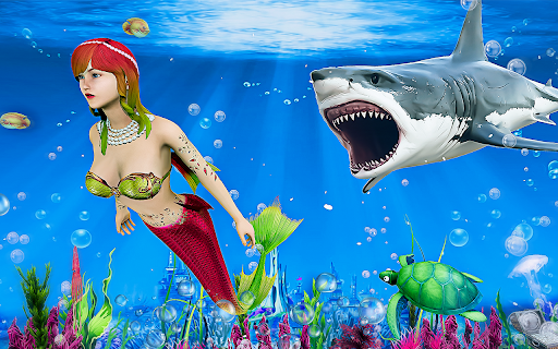 Mermaid Simulator 3D - Sea Animal Attack Games 2.3 screenshots 1