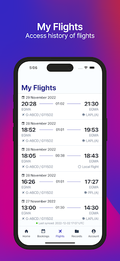 BAA Bookings Screen 2
