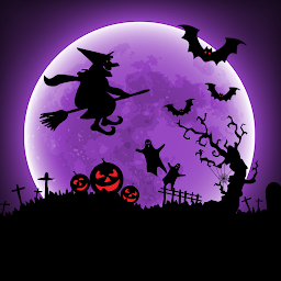 Imagen de ícono de Halloween fondo animado