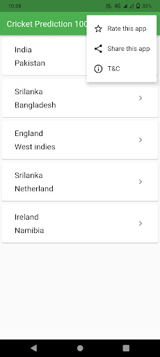 Cricket Prediction 100% Screen 3