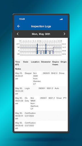 Android application NTA ELD screenshort