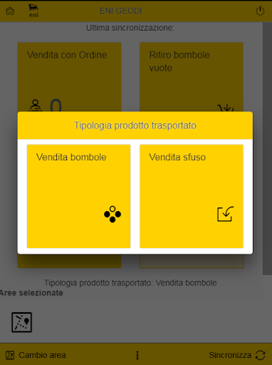 Android application Eni Geodi screenshort