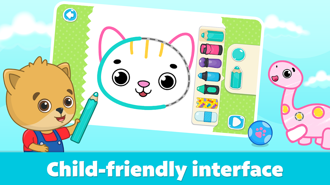 Paginas de colorear para niños 1.11 APK + Мод (Unlimited money) за Android