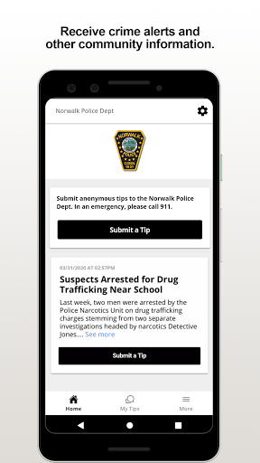 Android application Norwalk PD screenshort