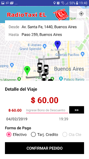 RadioTaxi EL Screen 2