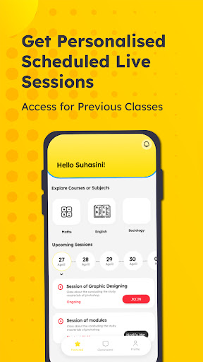 Android application Live to Smile - Tutor screenshort