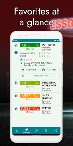 Android application Cheap Gas Stations screenshort