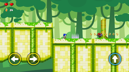 Soni New  Super Fast Blue Hedgehog Run and Fight 4.1 APK screenshots 4