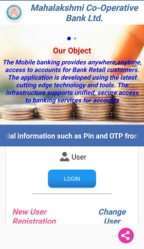 Android application MLCBNK - MOBILE BANKING screenshort