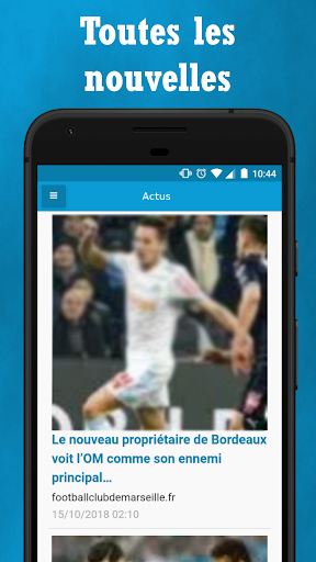 Android application Marseille Actu Foot screenshort