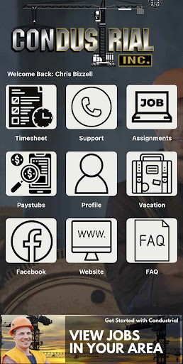 Android application Condustrial screenshort