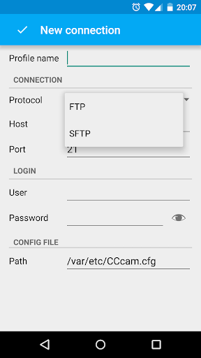 CAM Manager (beta) Screen 3