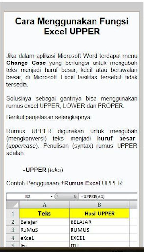 Rumus Lengkap excel