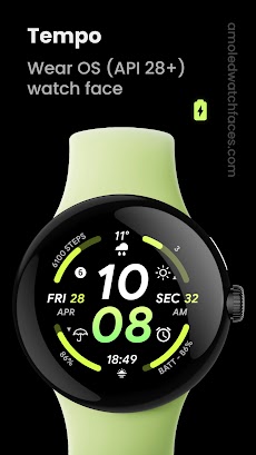 Tempo: Wear OS watch faceのおすすめ画像1