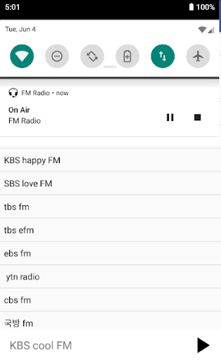 korea fm radio app Screen 3