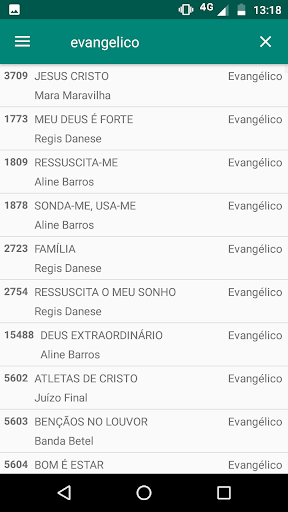 Karaoke Center - Lista de Músi Screen 3