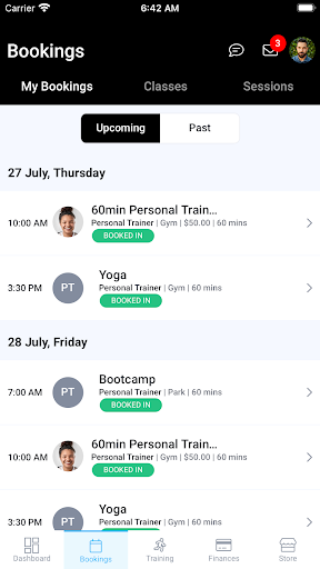 ORYAN FITNESS Screen 3
