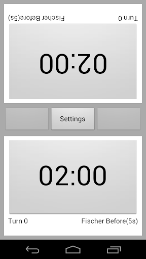 Android application Chess Clock Timer screenshort