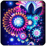 Neon Flowers Butterfly Dream icon