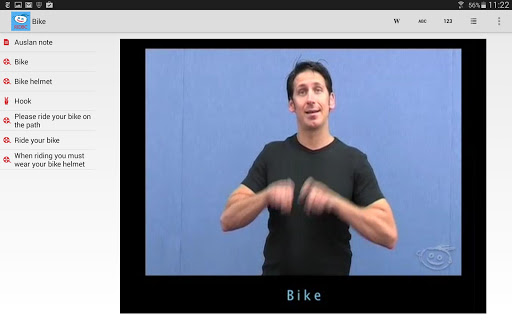 Auslan Tutor Screenshot