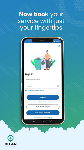 Android application iClean Services screenshort