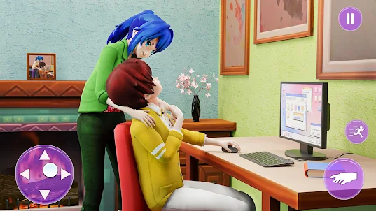 Simulador de mãe de anime 3d