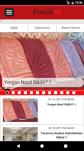 Android application Favoriev screenshort