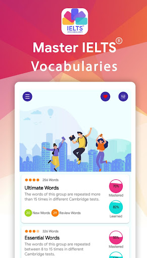 IELTS® Vocabulary Flashcards Screen 2