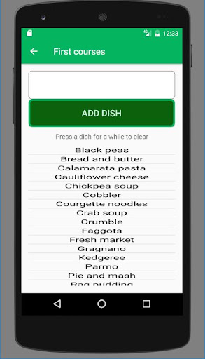 What I cook today? Screen 2