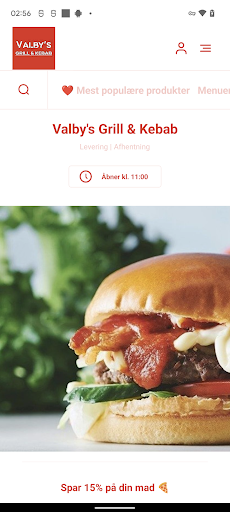 Android application Valby's Grill & Kebab screenshort