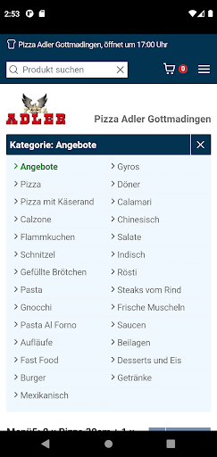 Pizza Adler Gottmadingen Screen 2