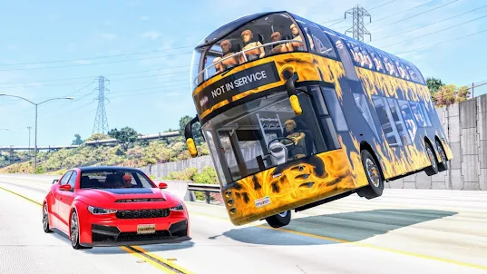 Bus Crash Car Simulation 3D