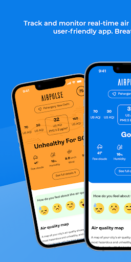 Android application AirPulse screenshort