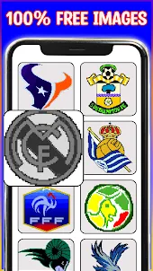 American Football Logo Pixels