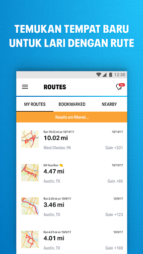 Lari dengan MapMyRun