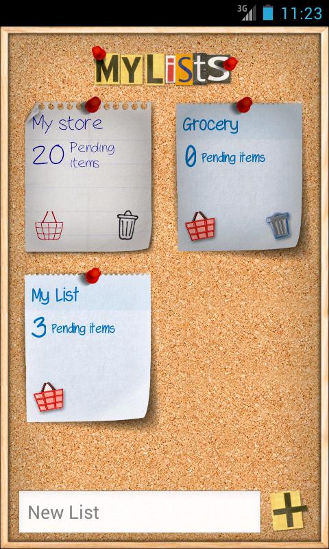 Android application Shopping List - ListOn screenshort