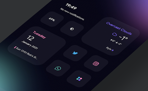 Prostolight KLWP theme Screenshot