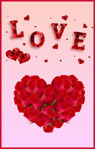 Android application Romantic images, Gif flowers screenshort