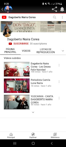 Android application Dagoberto Naira Corea screenshort