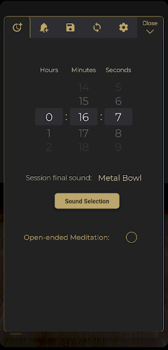 Silence Timer - Meditation Screen 3