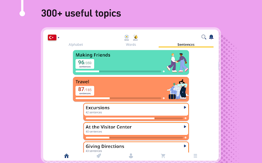 Screenshot of Learn Turkish - 11,000 Words