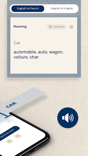 French English Translator Screen 2